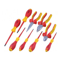 Kit Clești și Șurubelnițe 1kVAC 9 Buc. | Electronic-mag.ro | Componente Electronice