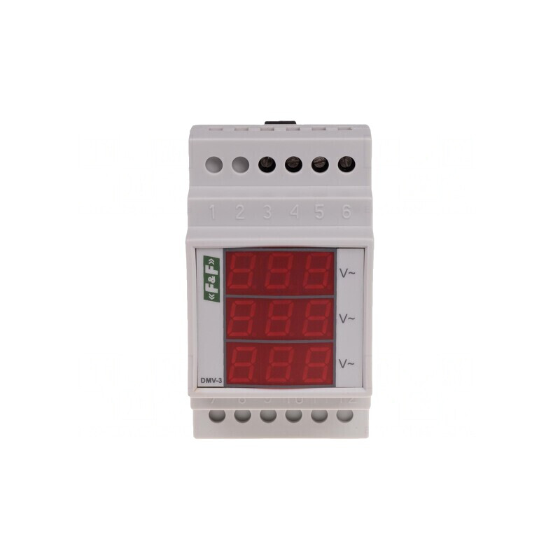 Voltmetru Digital LED 100-265V±1% DMV-3RMS | Electronic-mag.ro | Componente Electronice