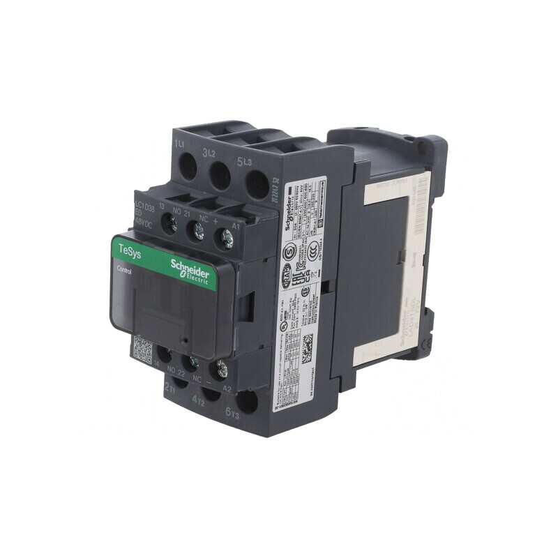 Contactor 3P 24VDC 38A LC1D38BD | Electronic-mag.ro | Componente Electronice
