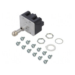 Comutator Basculant 3 Poz ON-OFF-ON 6A 230V 20A 28V | Electronic-mag.ro | Componente Electronice