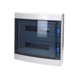Carcasă pentru aparatură modulară IP65 Albă 36 ABS | Electronic-mag.ro | Componente Electronice