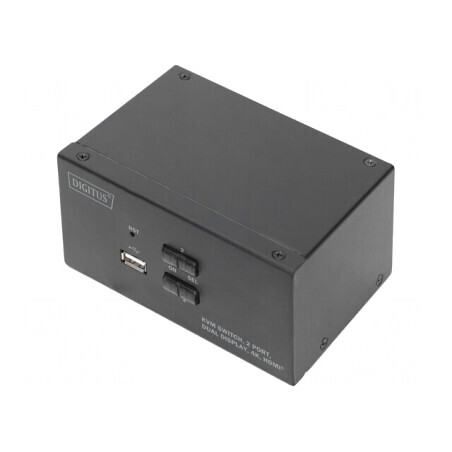 Întrerupător KVM HDMI 1.4 USB 2.0 Negru | Electronic-mag.ro | Componente Electronice