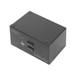 Întrerupător KVM HDMI 1.4 USB 2.0 Negru | Electronic-mag.ro | Componente Electronice