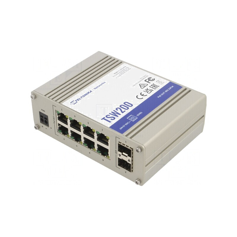 Switch PoE Ethernet 8 Porturi TSW200 | Electronic-mag.ro | Componente Electronice
