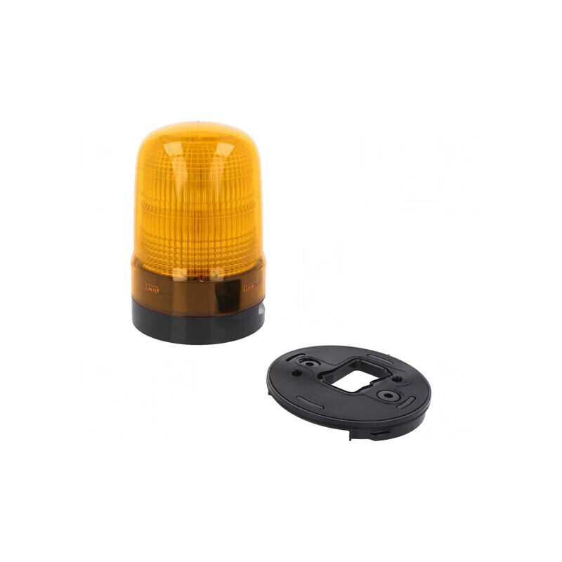 Semnalizator LED Ambră 10-30VDC 88dB IP23 | Electronic-mag.ro | Componente Electronice