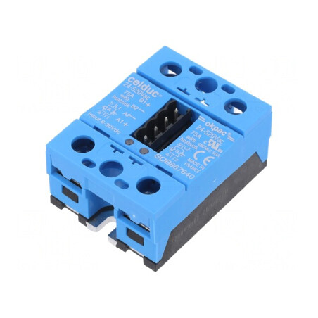Releu semiconductor 50A 2-fazat 24-510VAC IP20 | Electronic-mag.ro | Componente Electronice