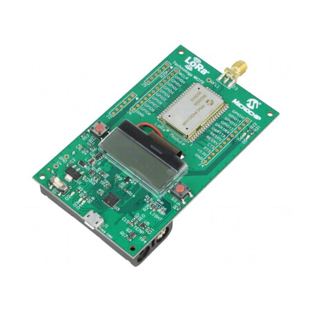 Kit de Dezvoltare Microchip PIC cu Soclu și Baterii AAA x2 LoRa | Electronic-mag.ro | Componente Electronice