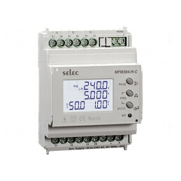 Aparat de Măsură Parametri Rețea LCD pentru Șină DIN | Electronic-mag.ro | Componente Electronice