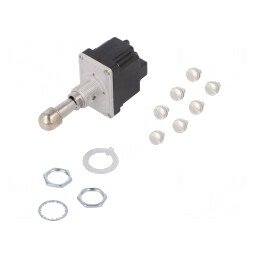 Comutator Basculant DPDT 6A 230VAC IP67 | Electronic-mag.ro | Componente Electronice