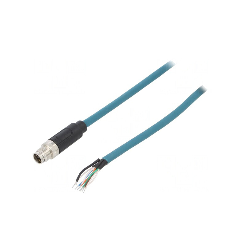 Mufă M12 8 PIN tată IP67 10m | Electronic-mag.ro | Componente Electronice
