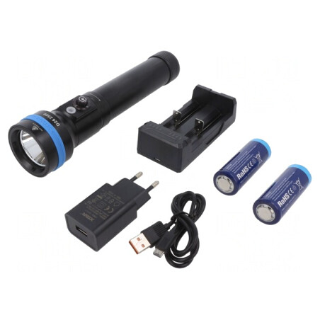 Lanternă Subacvatică LED 2500lm Set Completo | Electronic-mag.ro | Componente Electronice