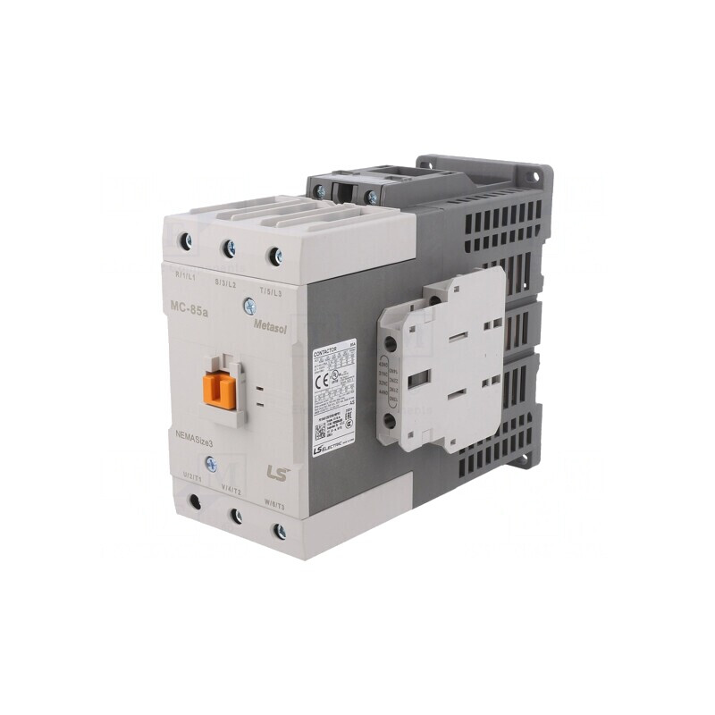 Contactor 3P NO + 3 Contacte Auxiliare NO NC 48VDC 85A | Electronic-mag.ro | Componente Electronice