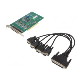 Card de Comunicație PCI Express RS232 4 Porturi 37 Pin