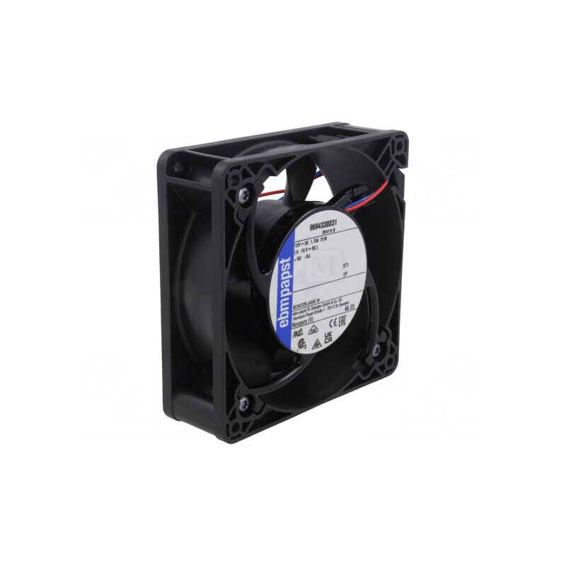 Ventilator axial 12V 119x119x38mm 280m3/h | Electronic-mag.ro | Componente Electronice