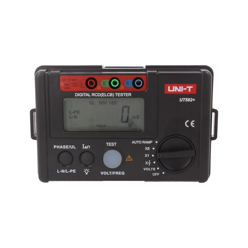 Tester RCD LCD UT582 10mA-500mA 30-600V