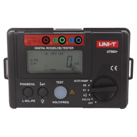 Tester RCD LCD UT582 10mA-500mA 30-600V