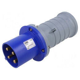Conector alimentare AC trifazat cablu drept | Electronic-mag.ro | Componente Electronice