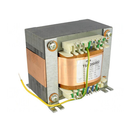 Transformator de Alimentare 230VAC 350V 50V 12V 6.3V 1A TSL 200/002 | Electronic-mag.ro | Componente Electronice