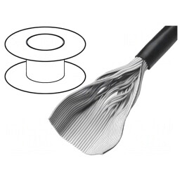 Cablu Bandă Rotundă 1,27mm Cu 9x28AWG Neecranat 100FT | Electronic-mag.ro | Componente Electronice