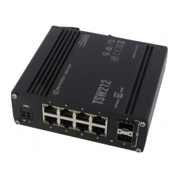 Switch Ethernet Administrabil 10 Porturi 7-57VDC IP30