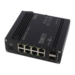 Switch Ethernet Administrabil 10 Porturi 7-57VDC IP30 | Electronic-mag.ro | Componente Electronice