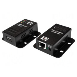 Extender USB 2.0 cu Soclu RJ45 și USB A/B