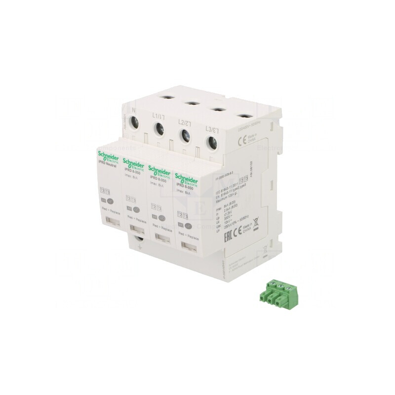 Limitator de Supratensiuni Tip 2 3 Poli pentru Șină DIN | Electronic-mag.ro | Componente Electronice