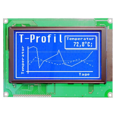 Afişaj LCD grafic 240x128 5VDC 144x104x14.3mm | Electronic-mag.ro | Componente Electronice