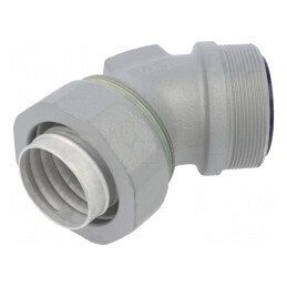 Conectori în unghi 45° PG oțel galvanizat | Electronic-mag.ro | Componente Electronice