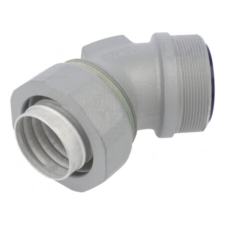Conectori în unghi 45° PG oțel galvanizat | Electronic-mag.ro | Componente Electronice