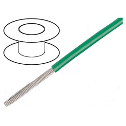 Cablu EcoGen® EcoWire Hook-Up Litat Cu 22AWG Verde | Electronic-mag.ro | Componente Electronice