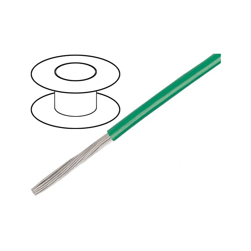 Cablu EcoGen® EcoWire Hook-Up Litat Cu 22AWG Verde | Electronic-mag.ro | Componente Electronice Cablu EcoGen® EcoWire Hook-Up Litat Cu 22AWG Verde | Electronic-mag.ro | Componente Electronice