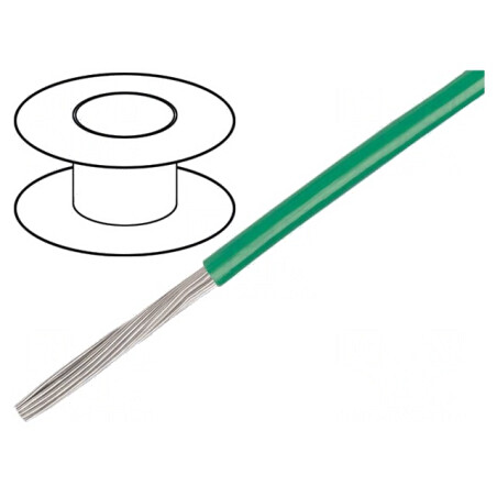 Cablu EcoGen® EcoWire Hook-Up Litat Cu 22AWG Verde | Electronic-mag.ro | Componente Electronice