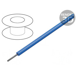 Cablu HookUp Wire Cu 22AWG PVC Albastru 600V 305m | Electronic-mag.ro | Componente Electronice