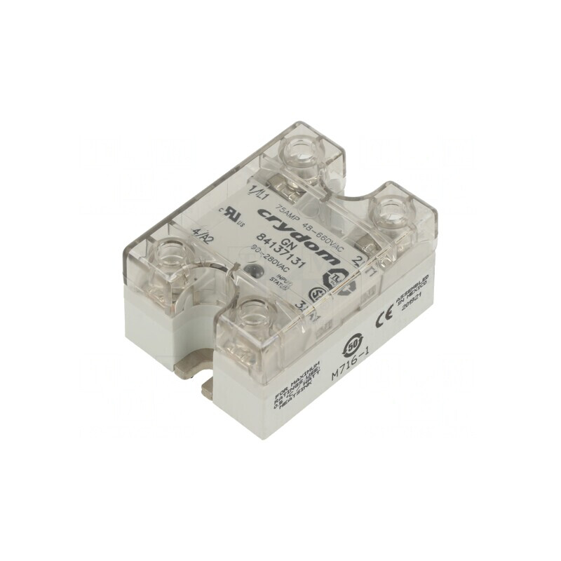 Releu Semiconductor 1-Fazat 75A 90-280VAC 48-660VAC | Electronic-mag.ro | Componente Electronice Releu Semiconductor 1-Fazat 75A 90-280VAC 48-660VAC | Electronic-mag.ro | Componente Electronice