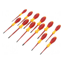 Set Șurubelnițe Izolate 1kVAC SoftFinish 12 Bucăți | Electronic-mag.ro | Componente Electronice