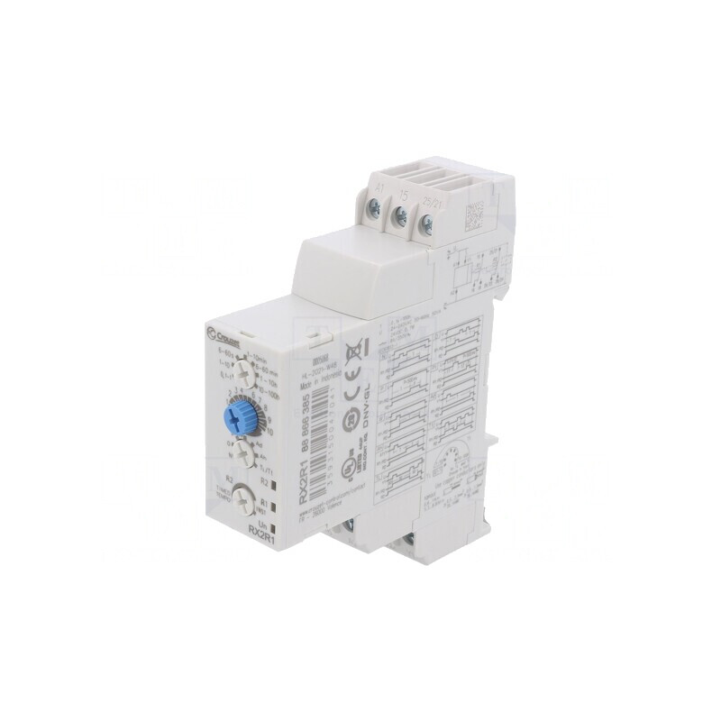 Timer 0,1s-100h DPDT 24-240VAC/VDC 250VAC 8A IP20 | Electronic-mag.ro | Componente Electronice Timer 0,1s-100h DPDT 24-240VAC/VDC 250VAC 8A IP20 | Electronic-mag.ro | Componente Electronice