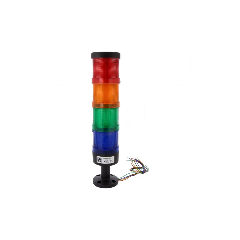 Coloană de semnalizare LED 24VDC IP65 LT70 | Electronic-mag.ro | Componente Electronice