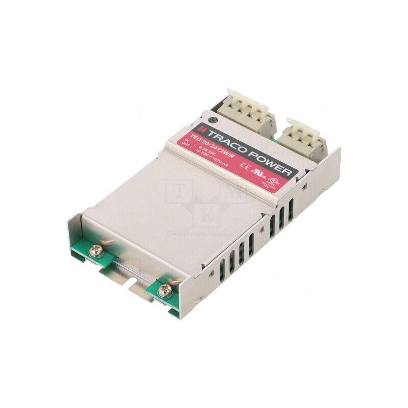 Convertor DC/DC 20W 9-36V la 12V 1.67A TEQ 20-2412WIR | Electronic-mag.ro | Componente Electronice Convertor DC/DC 20W 9-36V la 12V 1.67A TEQ 20-2412WIR | Electronic-mag.ro | Componente Electronice