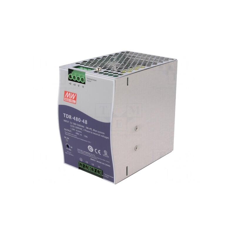 Alimentator Pulsatoriu DIN 480W 48V 10A | Electronic-mag.ro | Componente Electronice Alimentator Pulsatoriu DIN 480W 48V 10A | Electronic-mag.ro | Componente Electronice