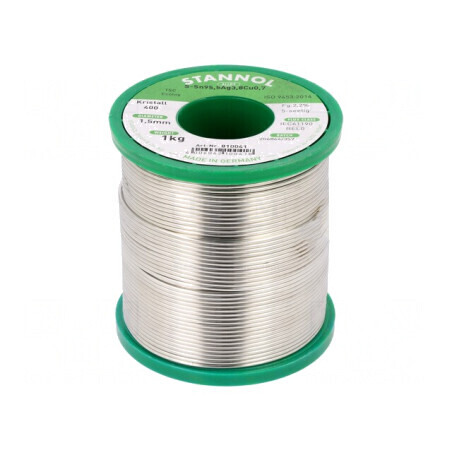 Sârmă de Lipit Fără Plumb 1,5mm 1kg Bobină | Electronic-mag.ro | Componente Electronice
