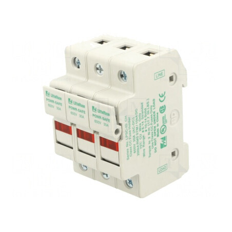 Clemă Siguranțe 30A 10,3x38mm pentru Șină DIN | Electronic-mag.ro | Componente Electronice
