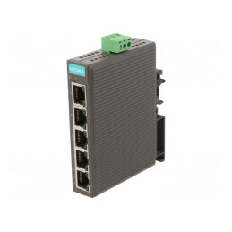 Switch Ethernet neadministrabil 5 porturi 12-48VDC EDS-205
