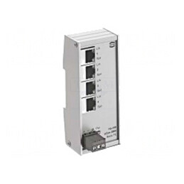 Switch Ethernet neadministrabil 4 porturi RJ45 9-60VDC