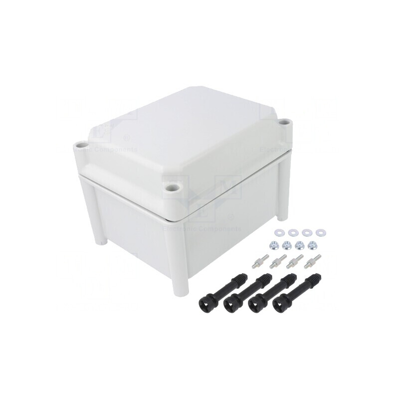 Carcasă Universală Poliester 151x186x140 mm Gri | Electronic-mag.ro | Componente Electronice