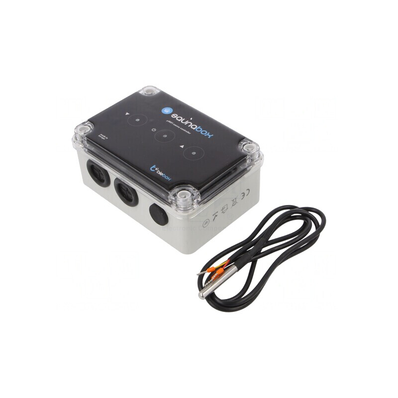 Controler Saună 230VAC IP44 2,4GHz SAUNABOX | Electronic-mag.ro | Componente Electronice Controler Saună 230VAC IP44 2,4GHz SAUNABOX | Electronic-mag.ro | Componente Electronice