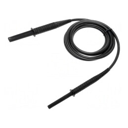 Cablu de măsurare mufă banană 4 mm ecranat | Electronic-mag.ro | Componente Electronice