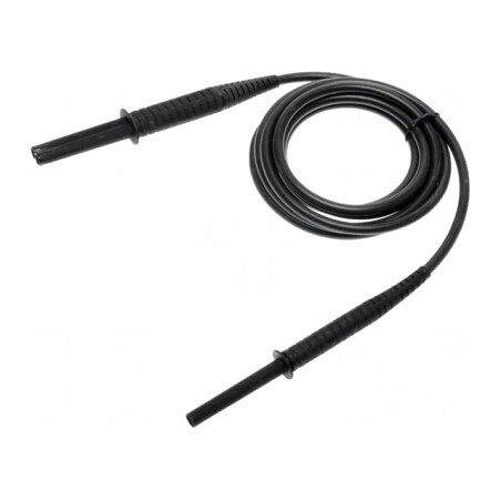 Cablu de măsurare mufă banană 4 mm ecranat | Electronic-mag.ro | Componente Electronice