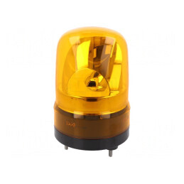 Semnalizator Luminos și Acustic LED Ambră 10-30VDC 88dB IP23 | Electronic-mag.ro | Componente Electronice