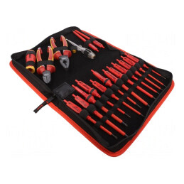 Set Clești și Șurubelnițe Izolate 1kV cu Geantă - 19 Bucăți | Electronic-mag.ro | Componente Electronice
